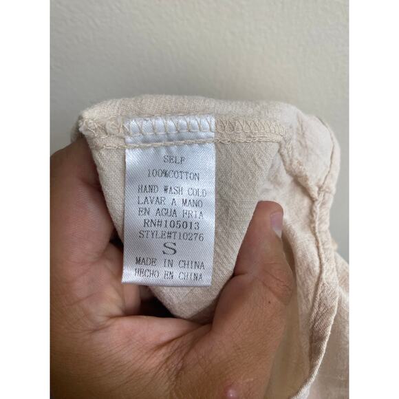 Andree by Unit 100% Cotton Shirt - Boho Chic, Size Small - Picture 9 of 9